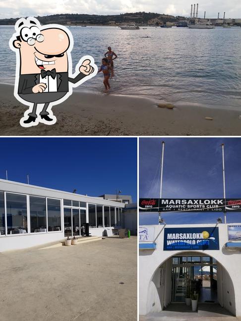 La parte exterior de Marsaxlokk Water Polo Club - Bar, Restaurant & Lido