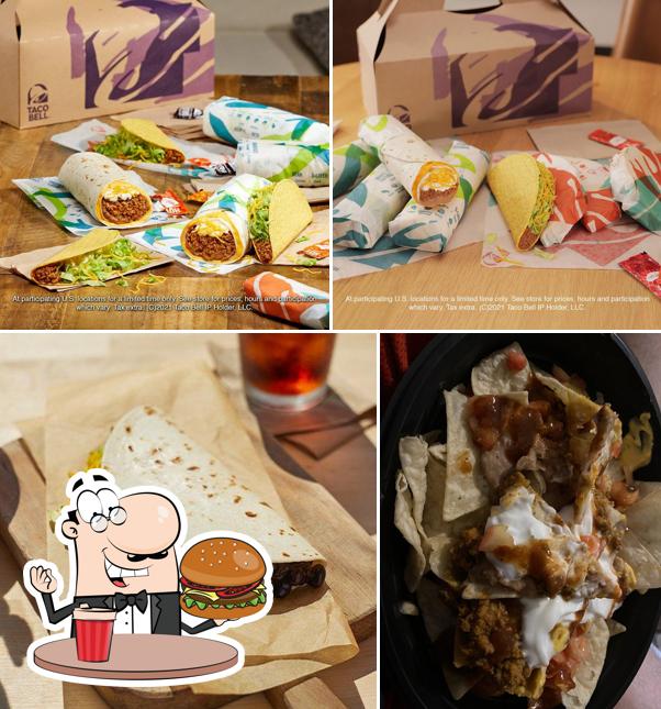 Try out a burger at Taco Bell