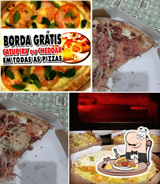 Escolha pizza no Pizzaria La Marques