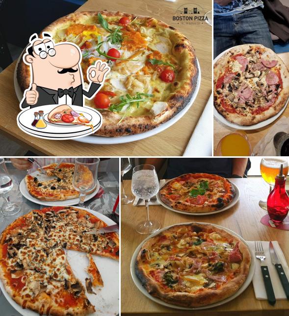 Попробуйте пиццу в "Boston Pizza"