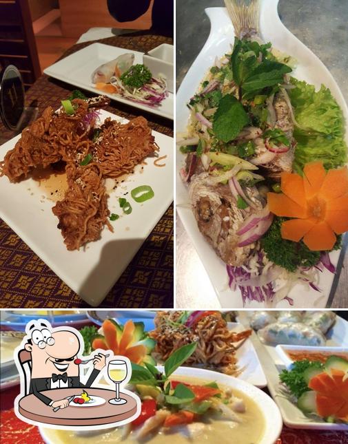 Food at Mekong Neua Restaurant