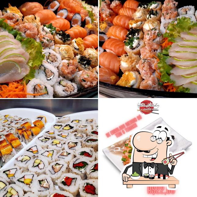 Escolha diversas opções de sushi