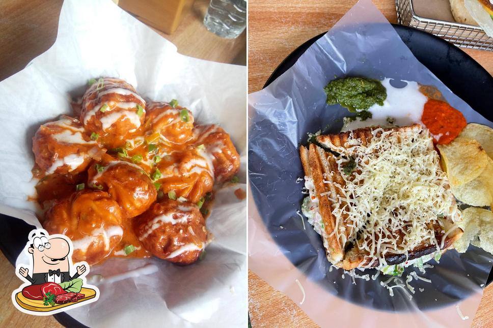 Rk Food Hub serves meat dishes