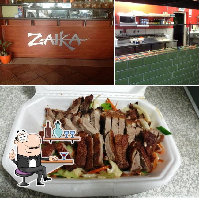 The photo of Zaika Thai Restaurant’s interior and meat