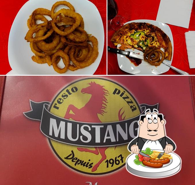 Nourriture à Mustang Pizza