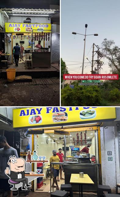 The interior of Ajay Fast Food