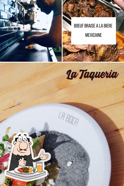 Voici la photo représentant la nourriture et extérieur sur La Taqueria