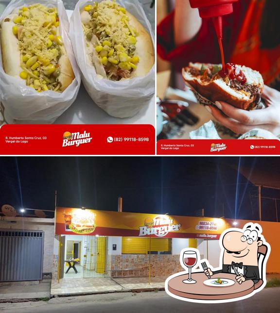 Comida em Malu Burguer