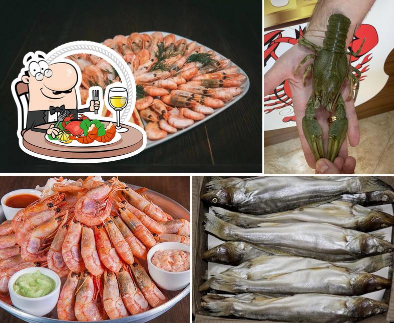 В "Шеф Рак" вы можете заказать разнообразные блюда с морепродуктами