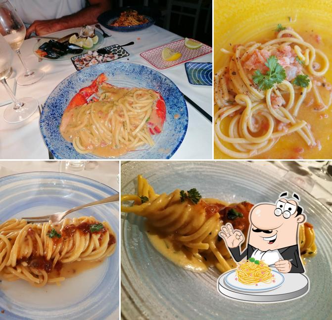 Spaghetti alla carbonara al Corallo-cucina sul mare