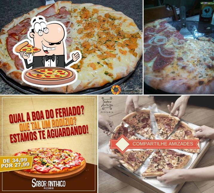 Peça pizza no Pizzaria Sabor Antigo