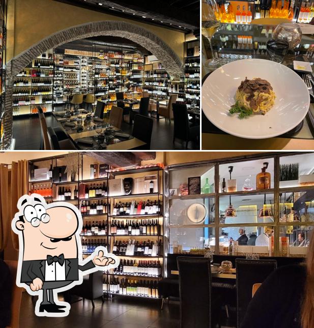Dai un’occhiata alla immagine che raffigura la interni e bancone da bar di Ristorante Ad hoc