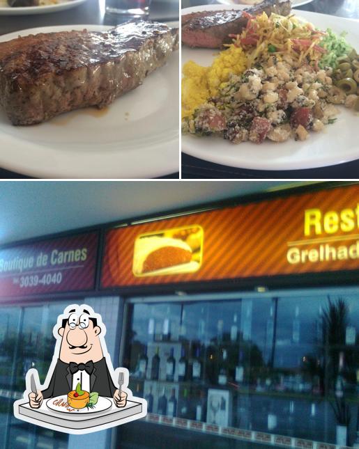 A imagem do Ready Beef’s comida e interior