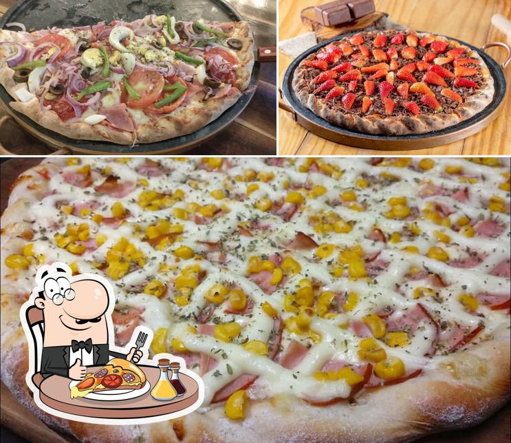 Escolha diversos tipos de pizza