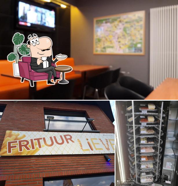 El interior de Frituur lieve