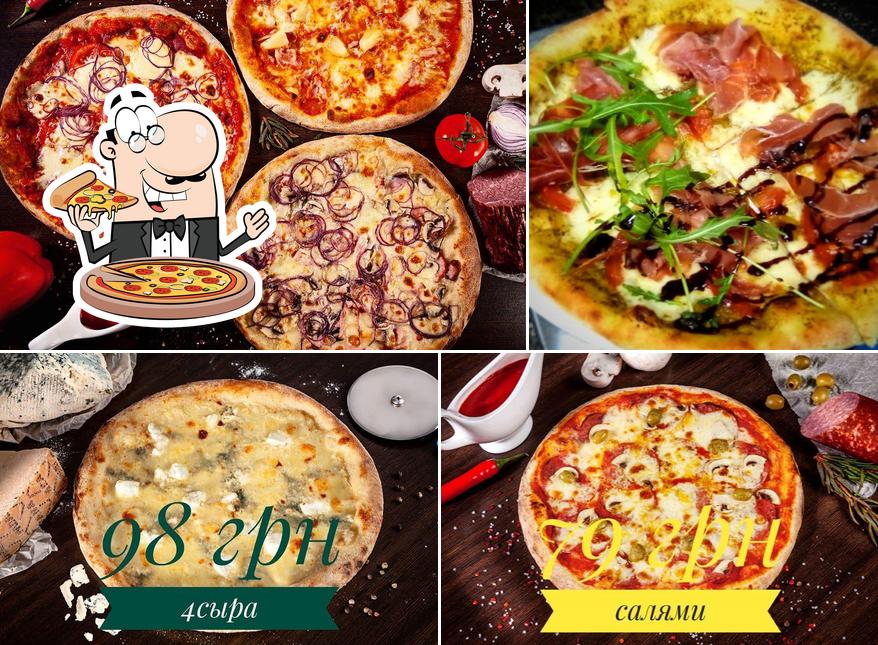 Essayez des pizzas à Піцерія UN MOMENTO