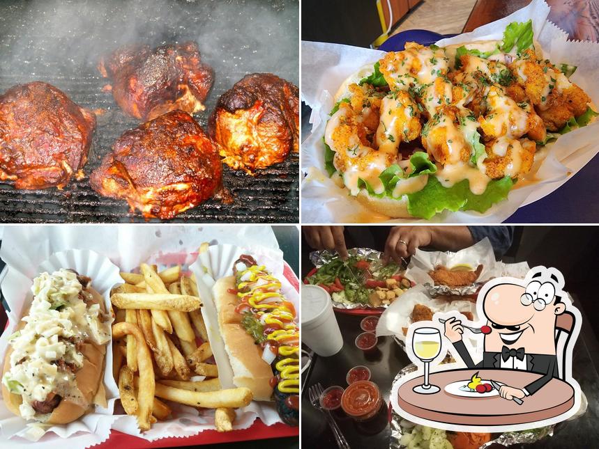 Food at The Dawg House Burgers & More