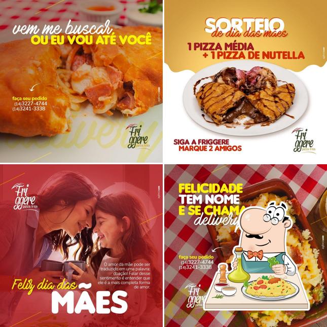 Comida em Friggere Pizza Frita