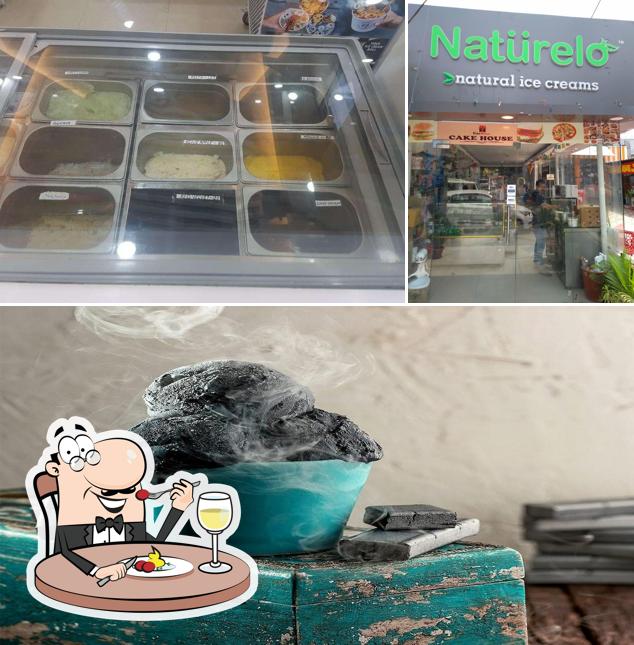 This is the image depicting food and exterior at Naturelo Ice Creams