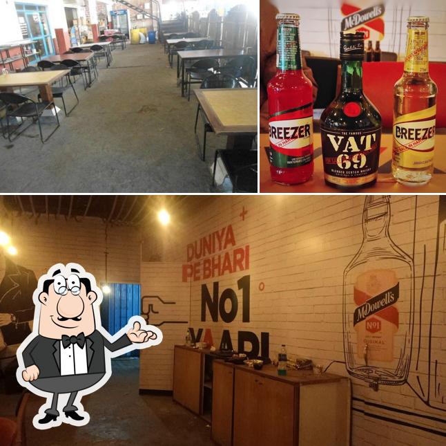 The restaurant's interior and beer