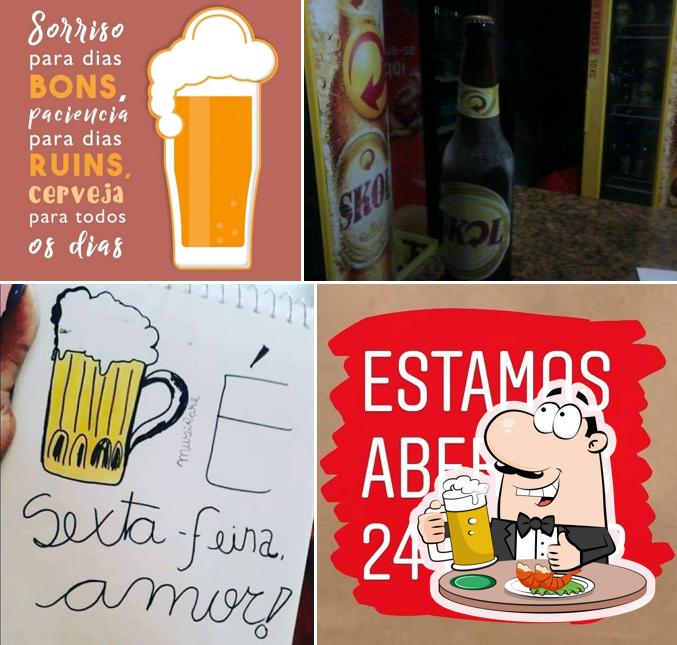 Você pode tomar uma tulipa de cerveja leve ou escura