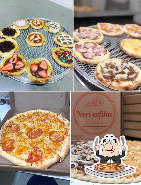 Experimente pizza no Pizzaria Neri Esfihas