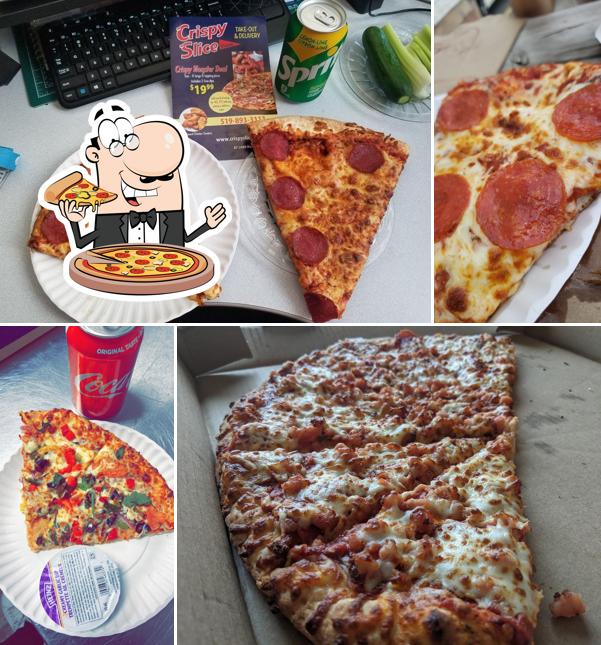 Crispy Slice Pizza in Kitchener Restaurant menu and reviews