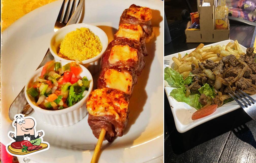 Peça refeições de carne no Espettaria Candeias