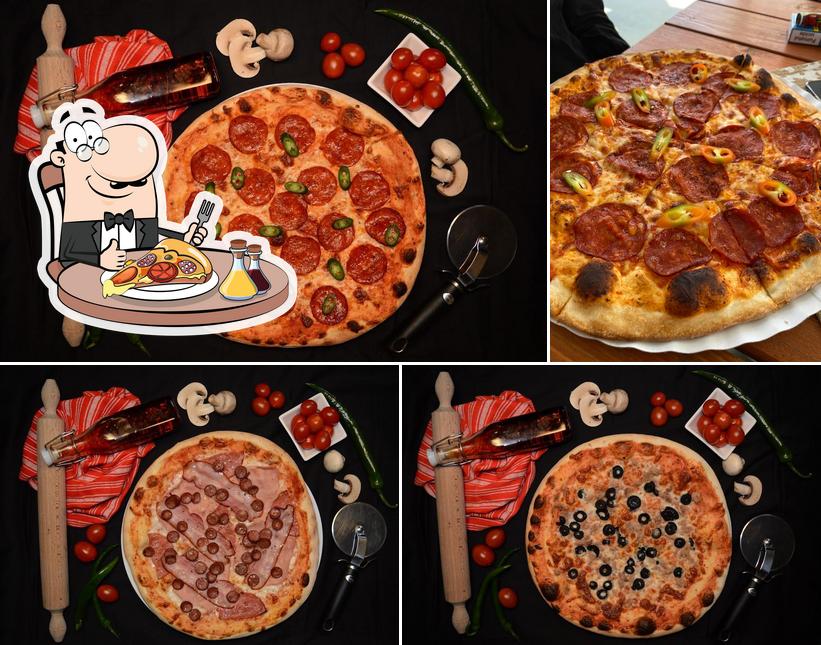Get pizza at Pizzeria Revien