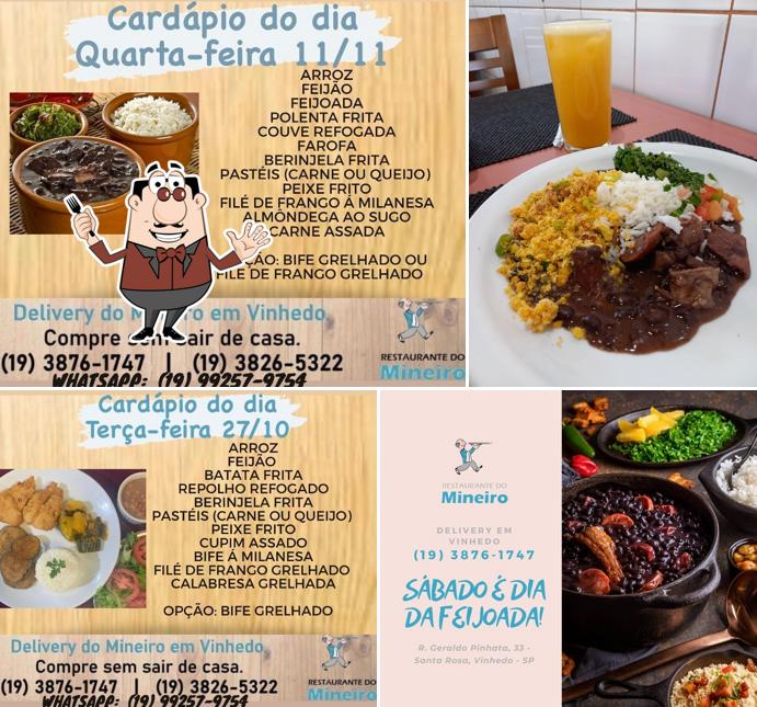 Comida em Restaurante do mineiro