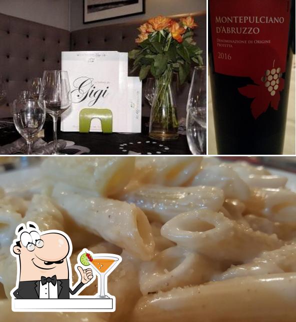 The image of Trattoria Da Gigi’s drink and food