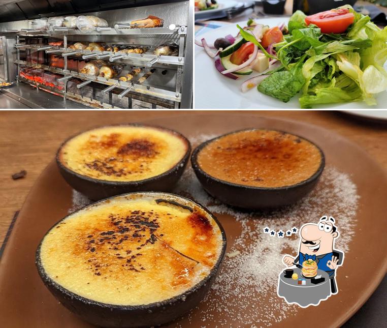 Creme brulée em Assador