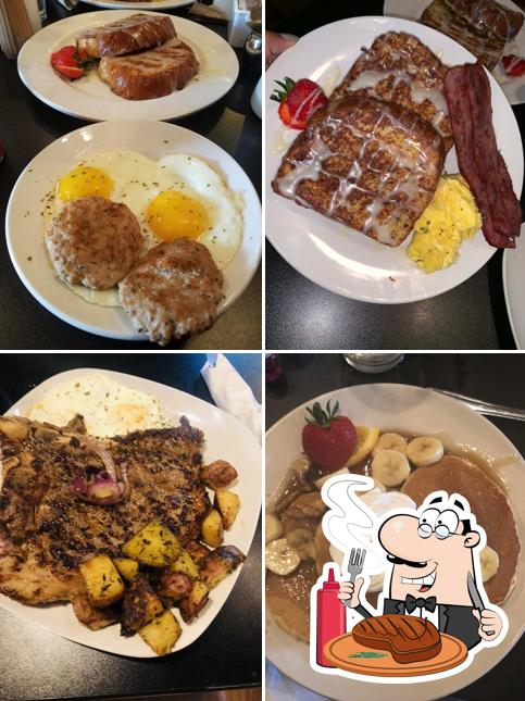 Get meat meals at Garden Brunch Cafe