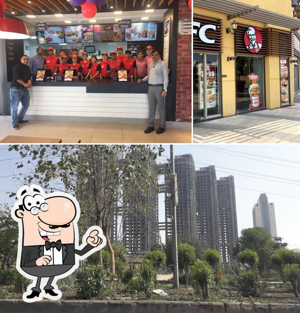 Enjoy the view outside KFC