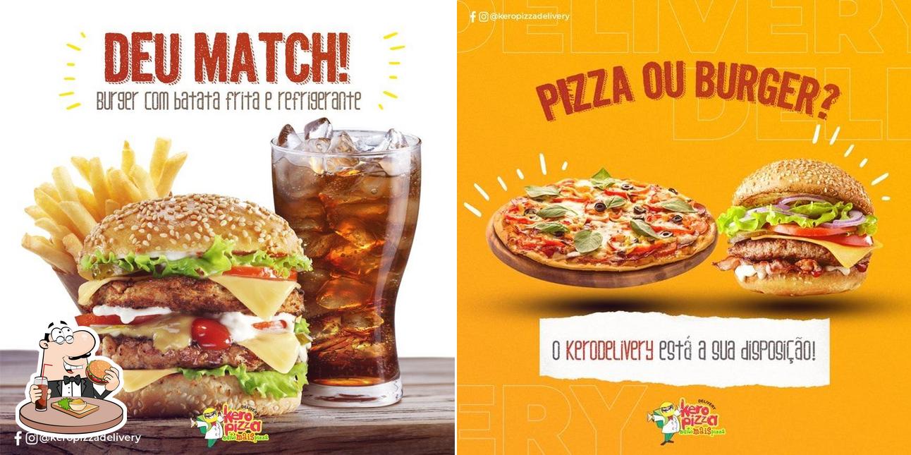 Consiga um hambúrguer no Kero Pizza