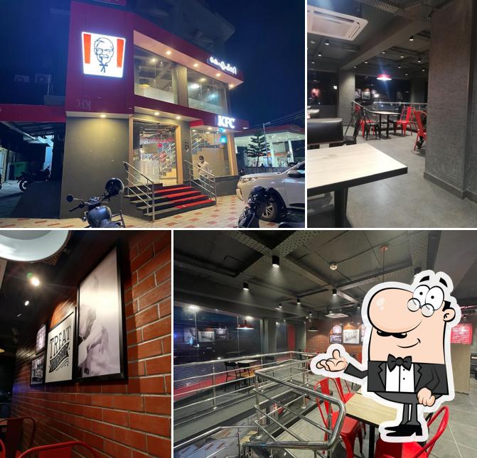 The interior of KFC