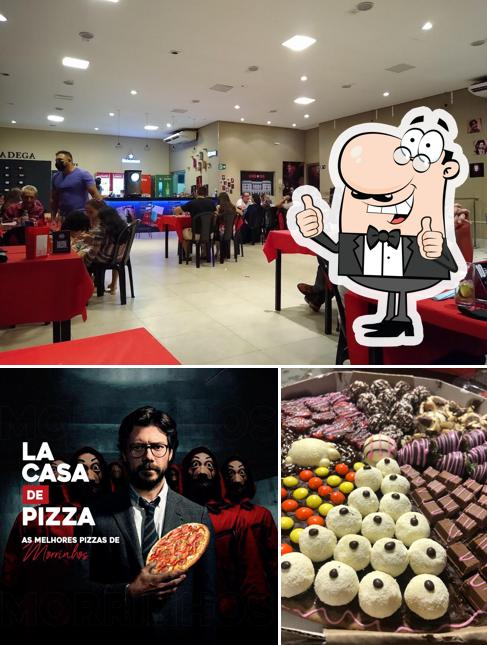 Here's a photo of La Casa de Pizza