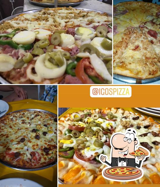 Consiga pizza no Igo's Pizzaria