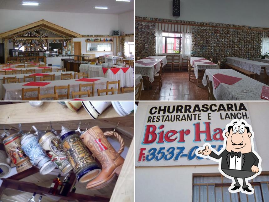 O interior do Bier Haus Restaurante & Churrascaria