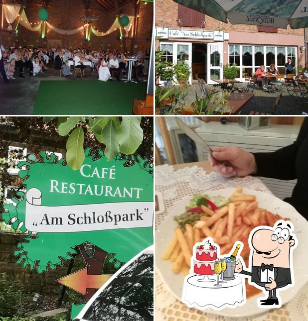"Café & Restaurant Am Schloßpark" предоставляет площадку для проведения свадьбы