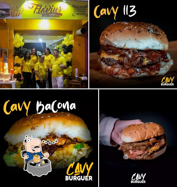 Comida em Fláviu’s Burguer