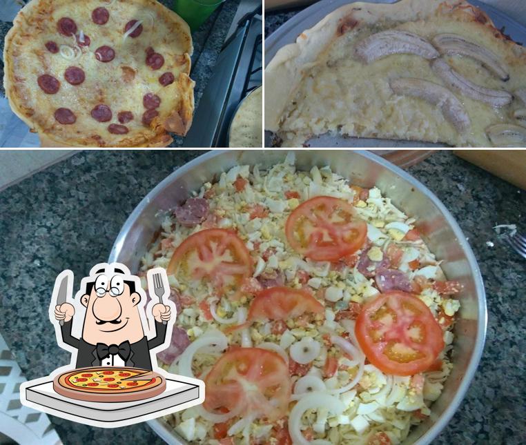 Experimente pizza no Buffet Sonho Dourado