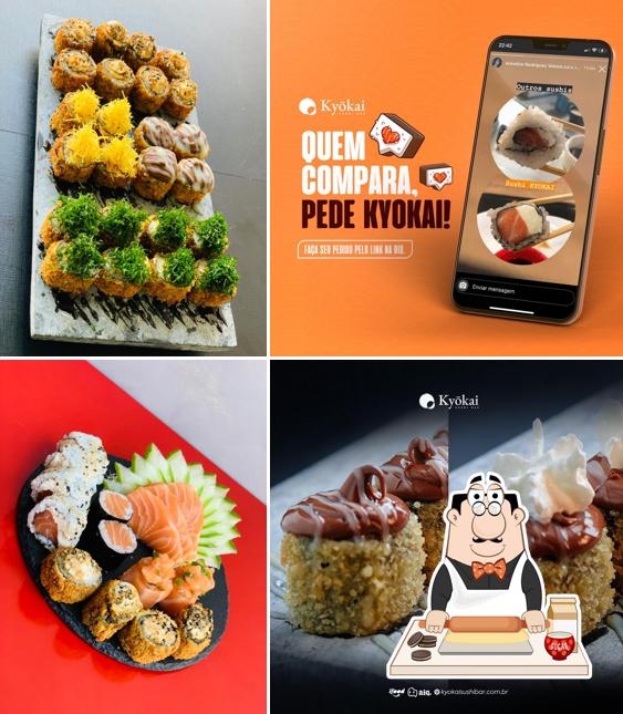 Kyokai Sushi Bar Umuarama provê uma escolha de sobremesas