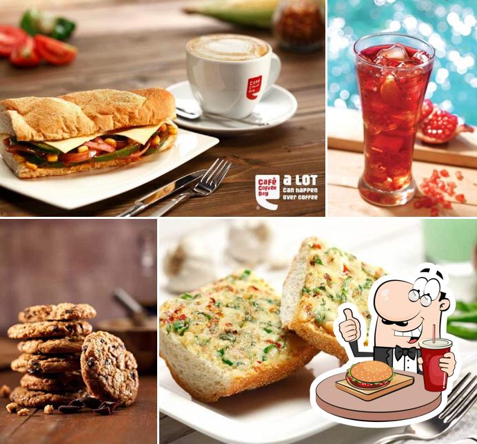 Hamburger at Café Coffee Day