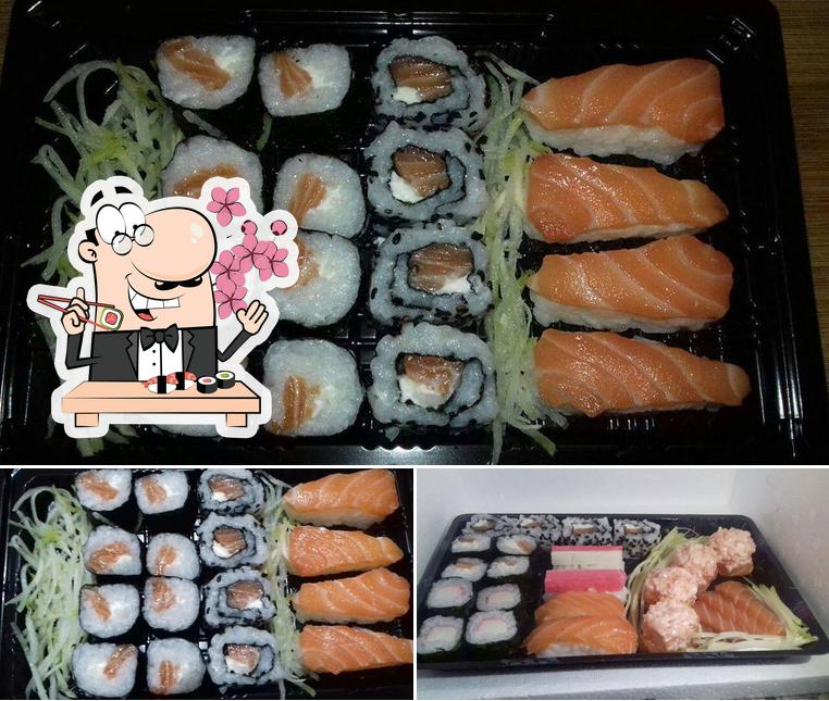 Escolha diversas opções de sushi