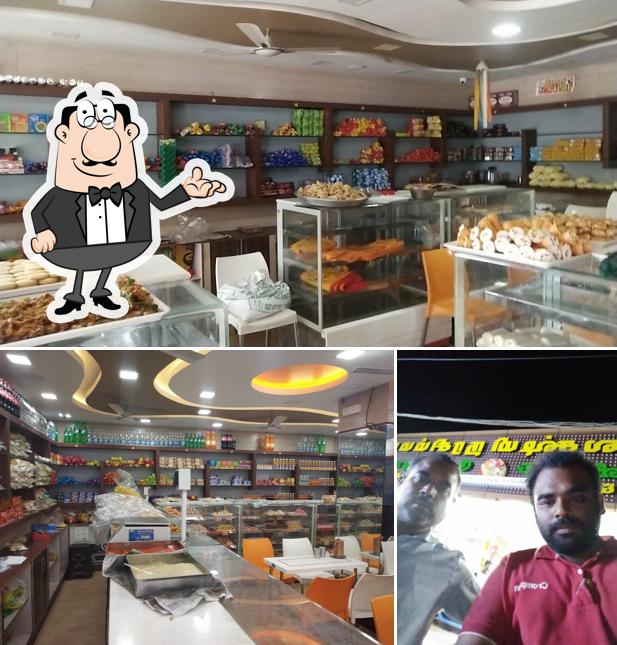 The interior of Senthil Bakery