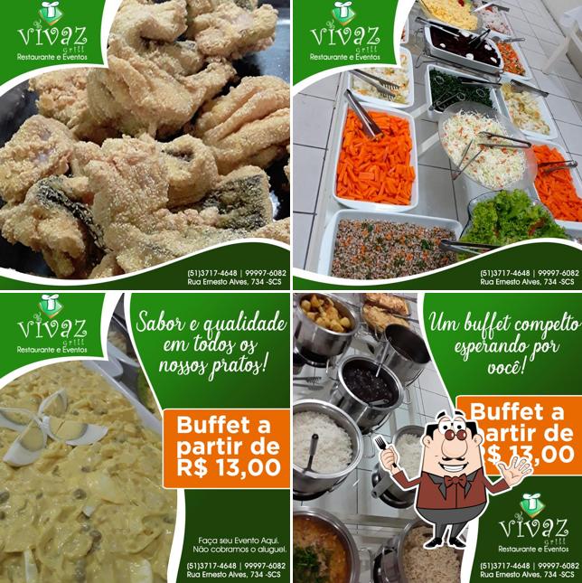 Comida em Vivaz Grill