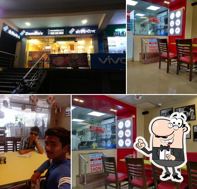 The interior of Domino's Pizza Indrapuri Chowk, Hazaribagh