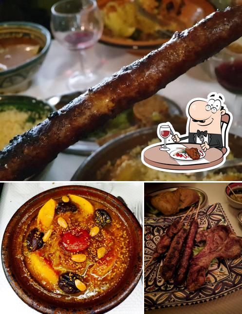 Le Marrakech propose des plats à base de viande