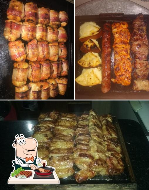 Há uma variedade de refeições para os amantes da carne